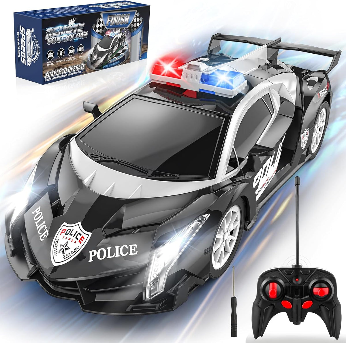 Growsland Remote Control Car for Kids - Black