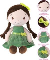 GAGAKU soft baby doll in a floral print rag doll style for toddlers - view 14
