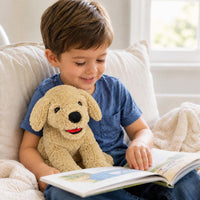 LotFancy Dog Stuffed Animals Plush - Beige / 12 inch - image 4