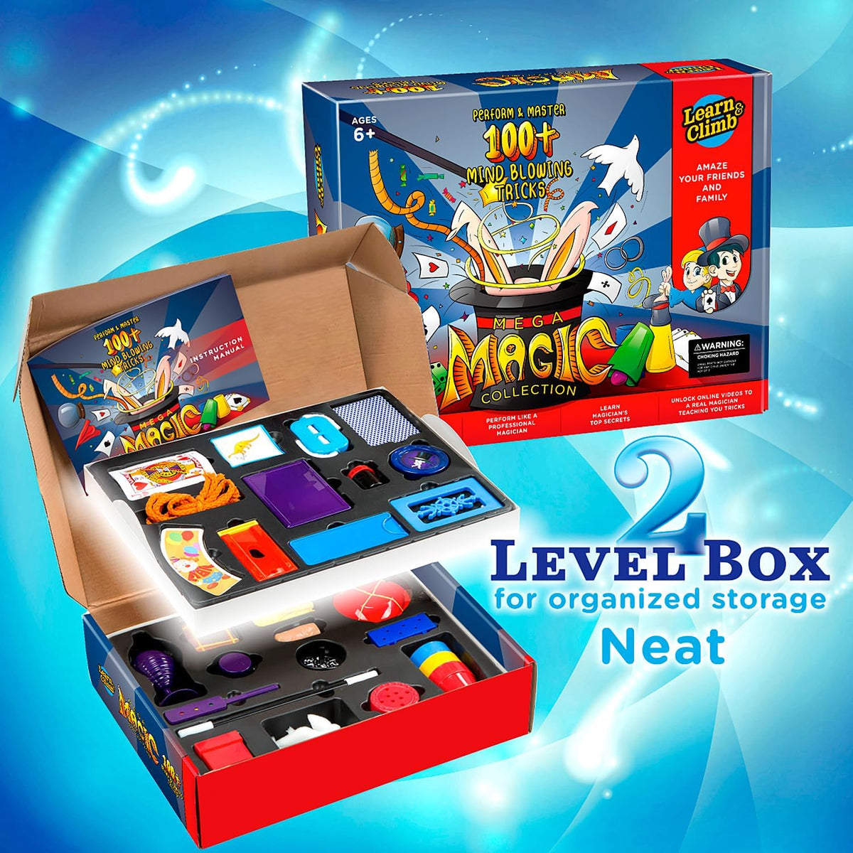Mega Magic Kit for Kids - Perform 100's of Today's Most Exciting Tricks - Magic Set with Tutorial - image 2