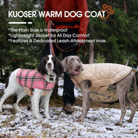 Kuoser Waterproof Dog Coat - Pink / Large (Pack of 1) - image 3