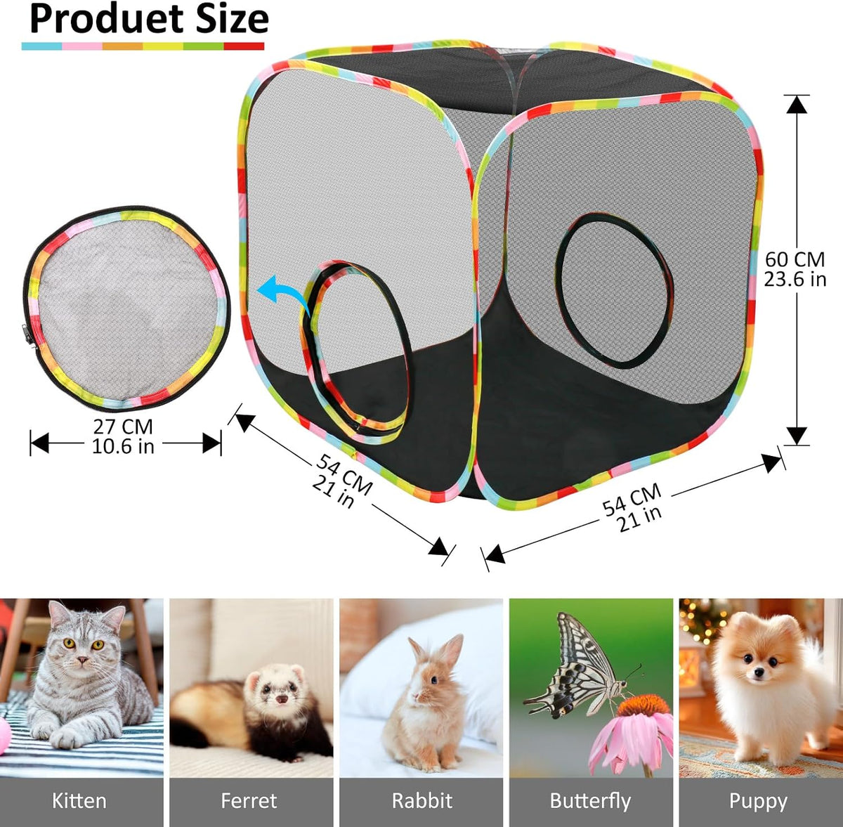 Outdoor Cat Enclosure 2-in-1 - cube cat enclosures - image 2