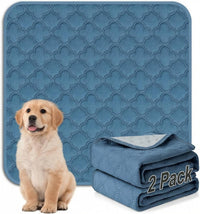FunFurry Washable Pee Pads for Dogs - Blue / 36" X 36" - 2 Pack