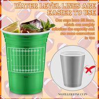 Norme 48 Pcs Checkered Flag Plastic Cups - Football - image 4