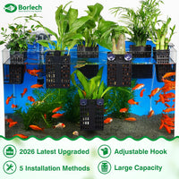 2026 Latest Upgraded Aquarium Plant Holder Adjustable Height - Black-2 Pack - image 2