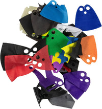 Brick Loot 35 piece fabric superhero capes for minifigures in assorted colors