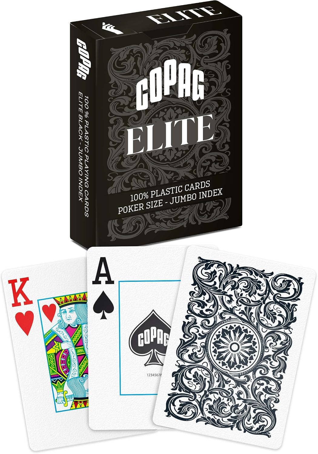 Copag Elite 100% Plastic Playing Cards - Black