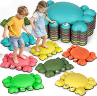 TOPNEW crab balance stepping stones for kids in bright colors, set of 6 - view 3