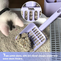 Kitty Litter Scoop, Cat Litter Scooper with Caddy - S-Purple - image 4