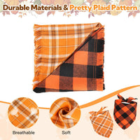 Kytely Dog Bandanas Fall Thankgiving XLarge 2Pack - Fall Bandana / Large - image 3