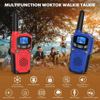 Rechargeable Walkie Talkies 3-Pack for Kids & Adults – Long Range 2-Way Radios with NOAA Alerts