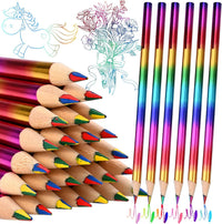 GOLDGE 40pcs Rainbow Pencils