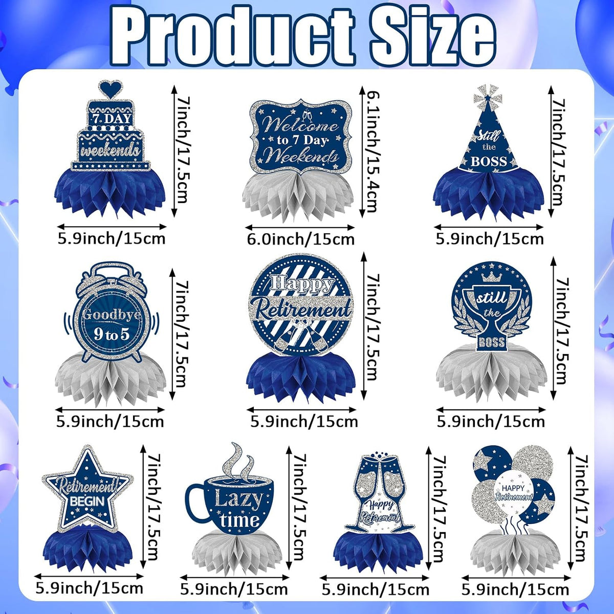 10 Pcs Retirement Party Decorations - Retirement Style A - image 2