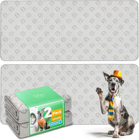 FXW Washable Pee Pads for Dogs, Super Absorbent - 43" x 98" / 2 Packs