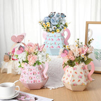 Fulmoon 6 Pcs Tea Party Decoration Flower Box Table Teapot - 6 / Cute - image 4