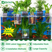 2026 Latest Upgraded Aquarium Plant Holder Adjustable Height - Transparent-2 Pack - image 2