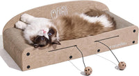 FUKUMARU Large Cat Scratcher Bed - Beige