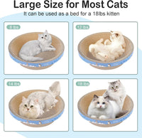 Cat Scratcher Bed 23.6x14.9” Extra Large Cardboard Cat Scratching Bed – Essentials for Cats - 1PC-17.7 x 17.7 x 3.9 inches - image 4