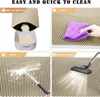 Cat Litter Mat, Honeycomb Double Layer Litter Trapping Mat – Daily Care for Cats - Beige / 24x18 Inches - image 3