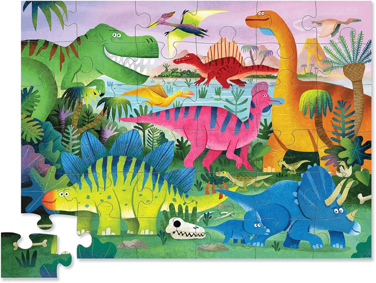 Crocodile Creek 36-Piece Jigsaw Floor Puzzle - Dino Land - image 2