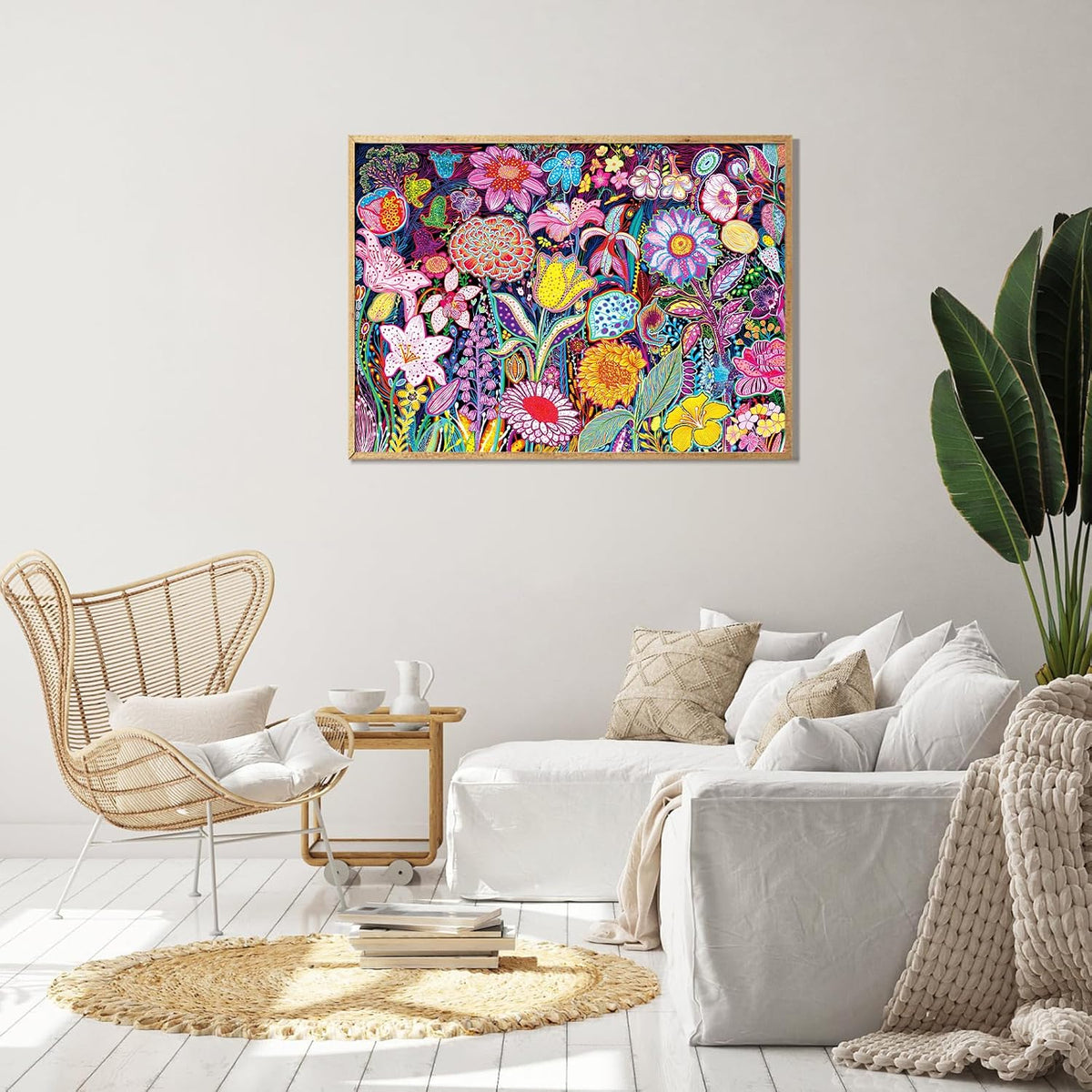 1000 Piece Puzzles for Adults, Premium Magic Book Jigsaw Puzzle – Fun for Kids & Family - Floral Flower - image 3