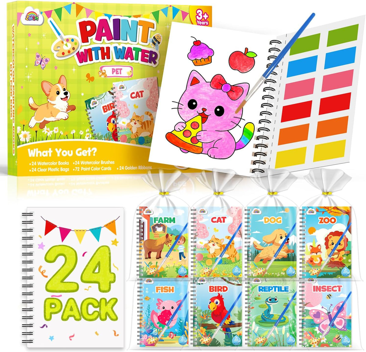 ZMLM 24 Pack Coloring Books - Pet