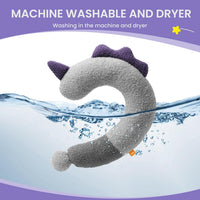 Dog Calming Pillow-Soft Neck Pillow for Dogs - Purlple - image 3