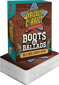 Lyrically Correct 90s and 2000s hip-hop and R&B music trivia card game box and cards - view 3