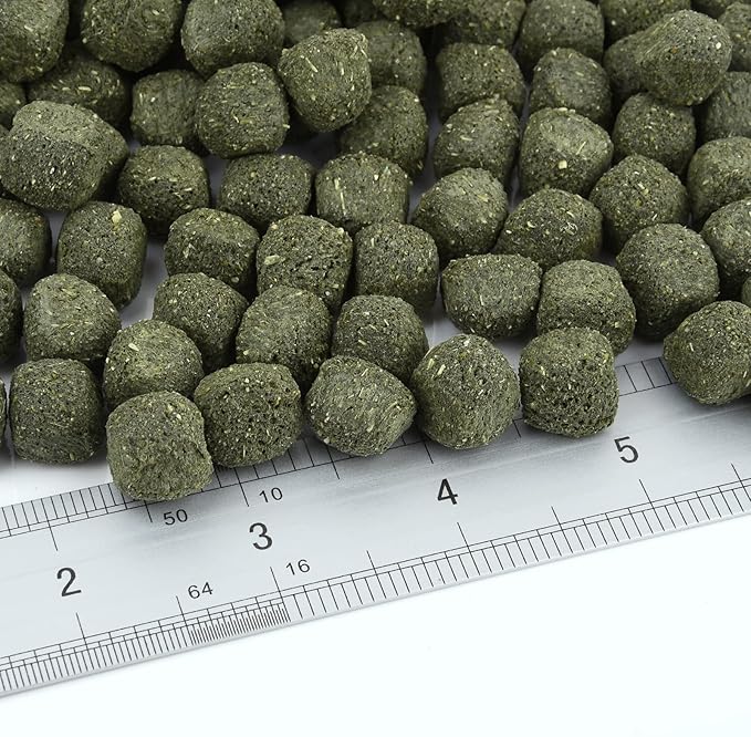 Timothy Hay Cubes 90 oz (9 * 10 oz) with Small Size - Timothy Grass Pellets for Tortoises Rabbits Guinea Pig Chinchilla