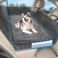Dog Car Bed, Non-Slip Backseat Extender Pet Mat 50"x24.6"x2" – Essentials for Dogs - XL（56"Lx28.7"M×4"H) / Dark Gray
