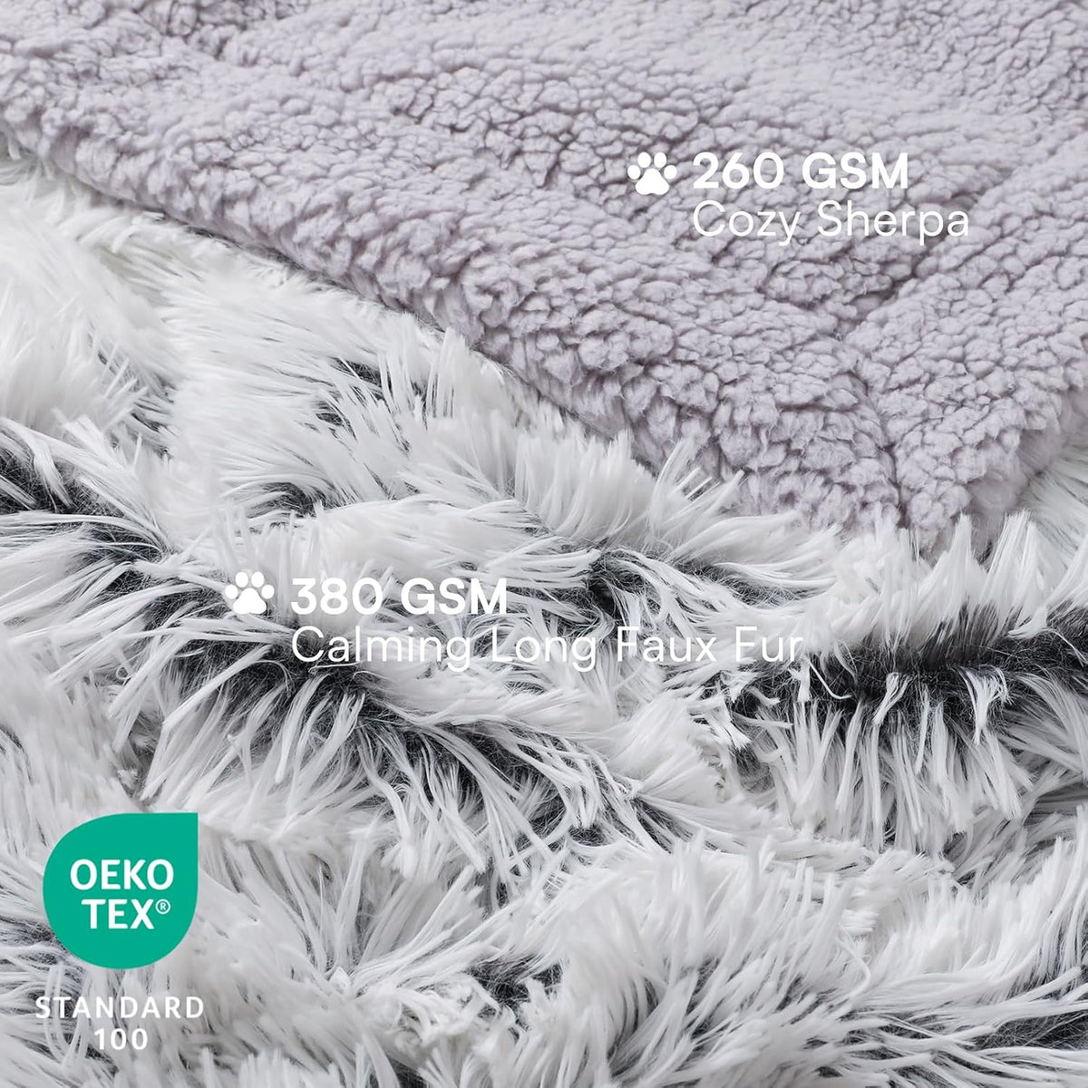Luciphia Calming Waterproof Dog Blanket - Mist Grey / 40"x50" - image 2