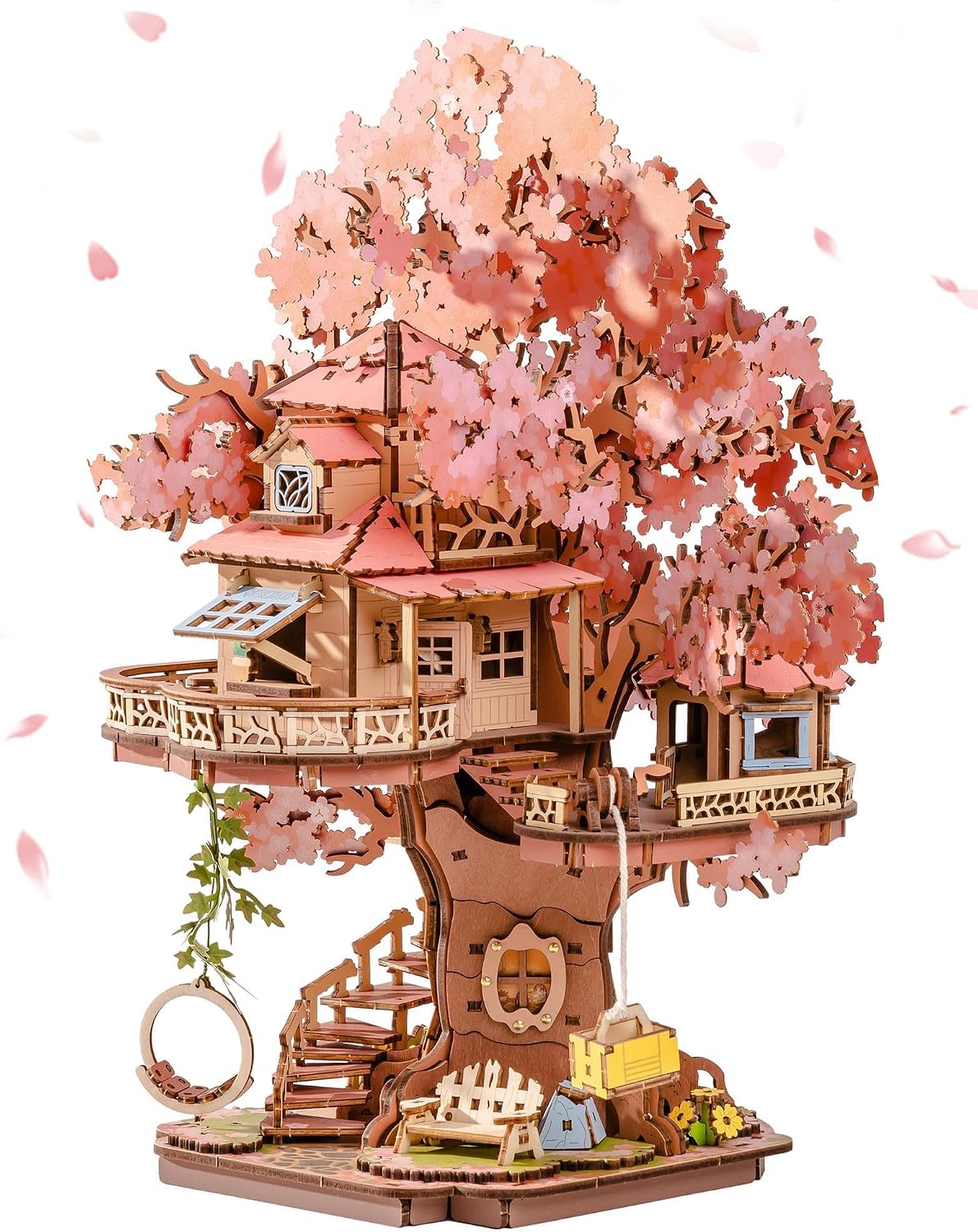 Rolife DIY Miniature House Kits Sakura Tree House 12" 3D Wooden