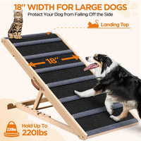 Dog Ramp for Bed, Extra Wide 17’’ - Black / Extra Large - image 3