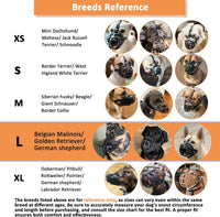 Dog Muzzle, Humane Basket Muzzle for Large Dogs Biting - Black / L - image 3