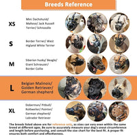 BARKLESS Dog Muzzle, Basket Muzzle for Biting, Chewing and Scavenging, Humane Cage Mouth Cover, Perfect for Grooming and Training Large Aggressive Reactive Dogs (L, Black)