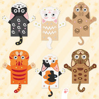WATINC Hand Puppet Making Kit, Felt Sock Puppet Toys for Kids – Fun for Kids & Family - Cat B - image 4