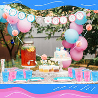 Norme 60 Pcs 16 oz Plastic Gender Reveal Cup Blue Pink Disposable Cup – Fun for Kids & Family - 16 oz / 60 - image 3