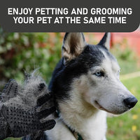 Maxpower Planet Pet Grooming Gloves for Dogs and Cats - Grooming Mitt for Dogs -Cat Gloves - Hair Removal Bruh - All Hair Types