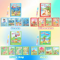 5 Pack Reusable Water Coloring Book for Toddlers – Fun for Kids & Family - Coloring Book / 4 Pack - image 2