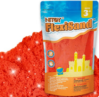 NiToy FlexiSand Toy Sand 2.2Lbs Moldable Sensory Sand for Kids - Red