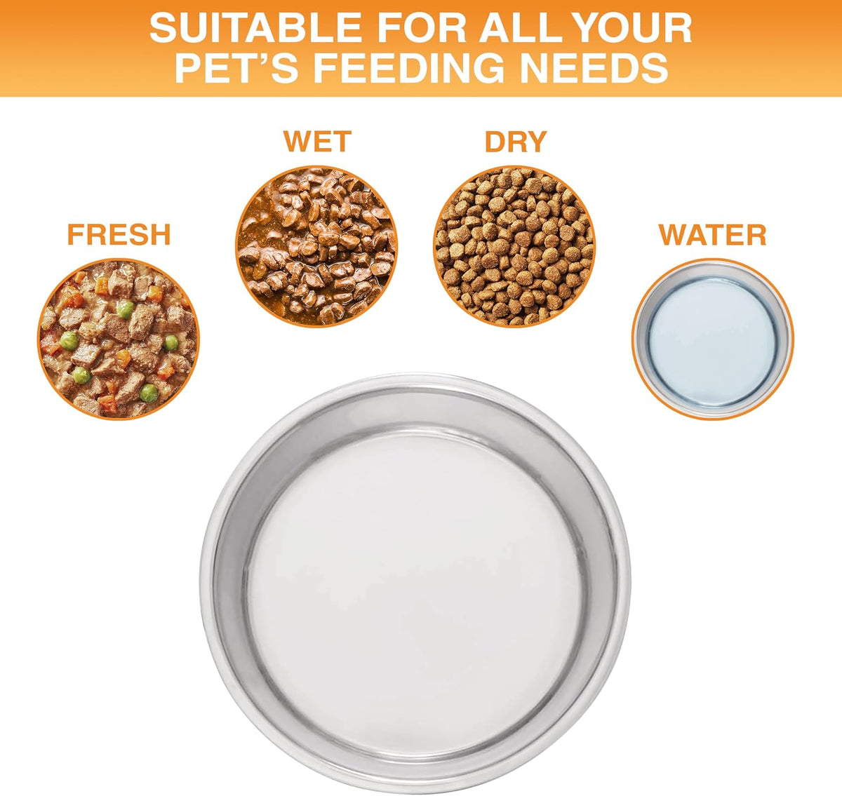 Neater Pet Brands Stainless Steel Dog Bowls with Non-Slip Rubber - 6 Cup (Set of 2) / Teal - image 3
