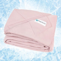 PetAmi Cooling Dog Blanket Lightweight for Small Pet Cat, 24x32 - Pink / Large (40x60)