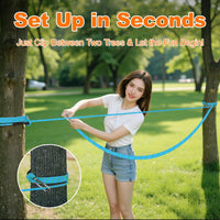 50ft Dog Tie Out Cable, Dog Leash, Long Leash for Dogs Outside - 50FT / Blue - image 4