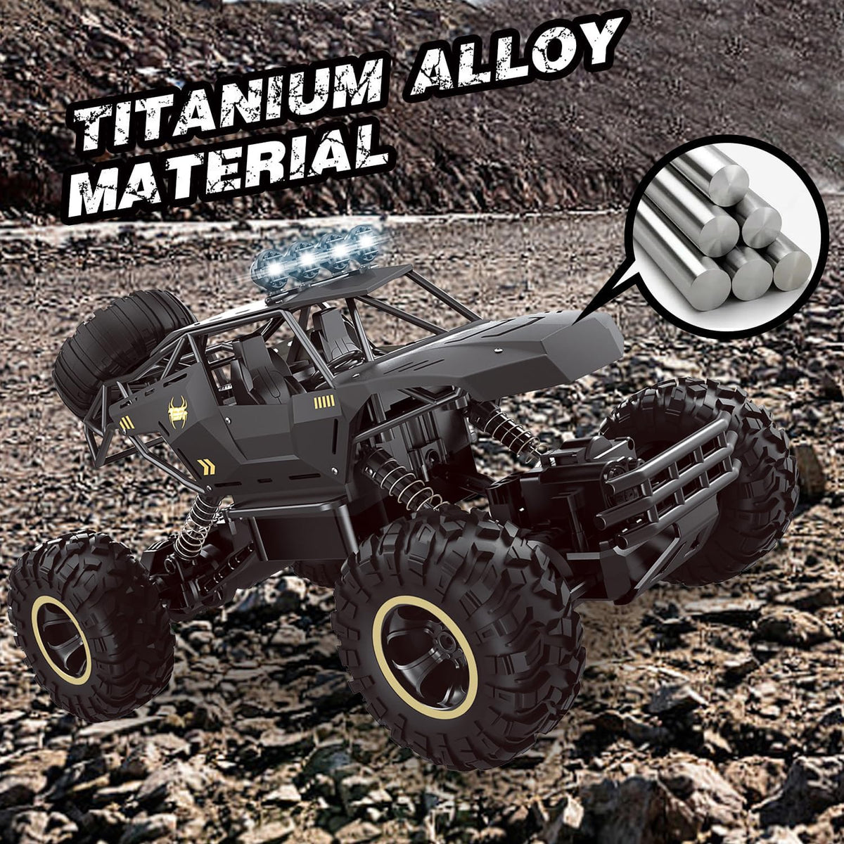 Jiakora RC Cars Remote Control Car 1:12 Off Road Truck - 4 Wheels Black - image 4