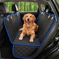 Dog Car Seat Cover for Back Seat, Dog Hammock for Car, SUV - Blue / Standard 54"W- Sedans & Compact SUVs