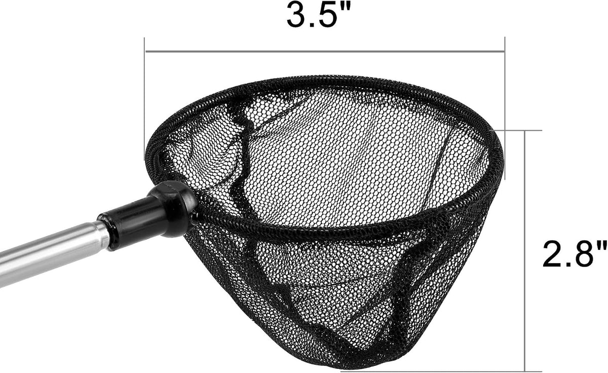 Aquarium Telescopic Fish Net w/Extendable Handle Soft Mesh 3.5" – Essentials for Fish - image 2