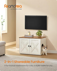 Feandrea Cat Litter Box Enclosure, End Table - image 2
