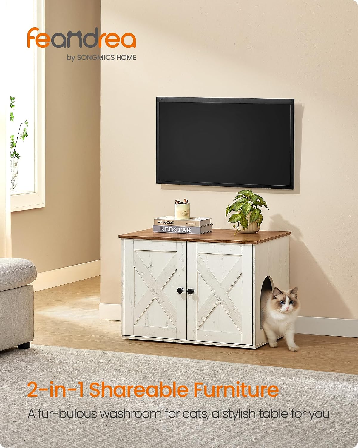 Feandrea Cat Litter Box Enclosure, End Table - image 2