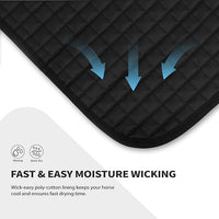 Tackmore Western Saddle Pad Breathable, Shock-Absorbing Saddle Pad