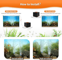 hygger Strong Aquarium Air Pump for Medium Large Fish Tank, Hydroponic Systerm, Household Commercial Use